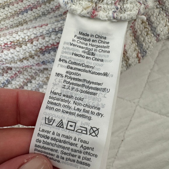 Madewell Womens Space-Dye Stripe Scoop Neck Pullover Sweater Knit Top XL AF983 - Picture 5 of 15